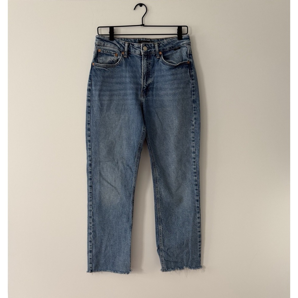 Mavi Jeans Womens 27x27 New York High Rise Straight Raw Hem Stretch Denim